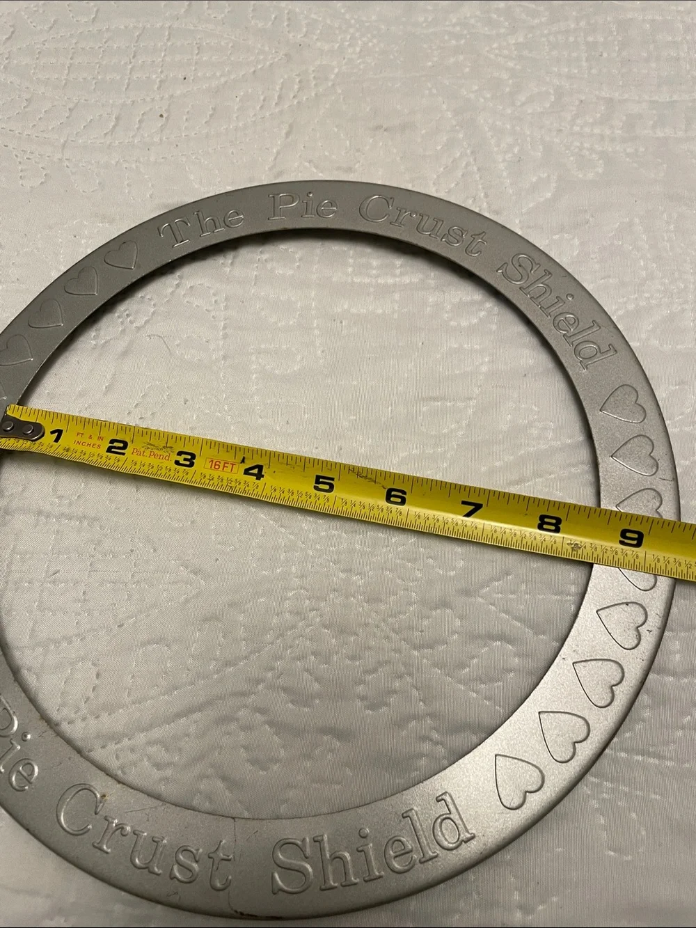 Norpro Reusable Aluminum Pie Crust Shield Protects Pie Crust Edges From Burning